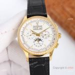 Swiss Copy Jaeger-LeCoultre Master Control Chronograph Calendar Watch Gold Diamond-set